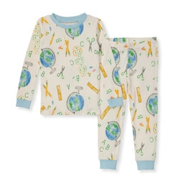 Learn the Globe Organic Cotton Pajamas - 2-Piece 12M | Burts Bees Baby