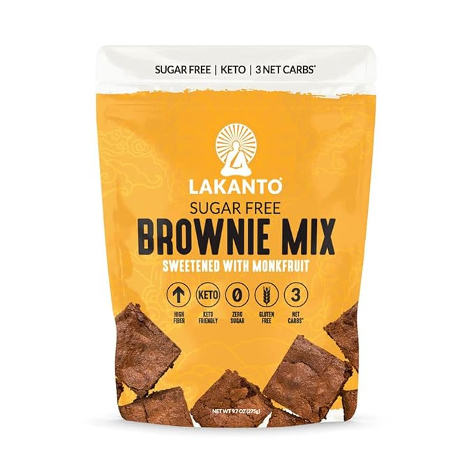 Lakanto Sugar Free Brownie Mix - Sweetened with Monk Fruit Sweetener, Keto Diet Friendly, Delicio... | Amazon (US)