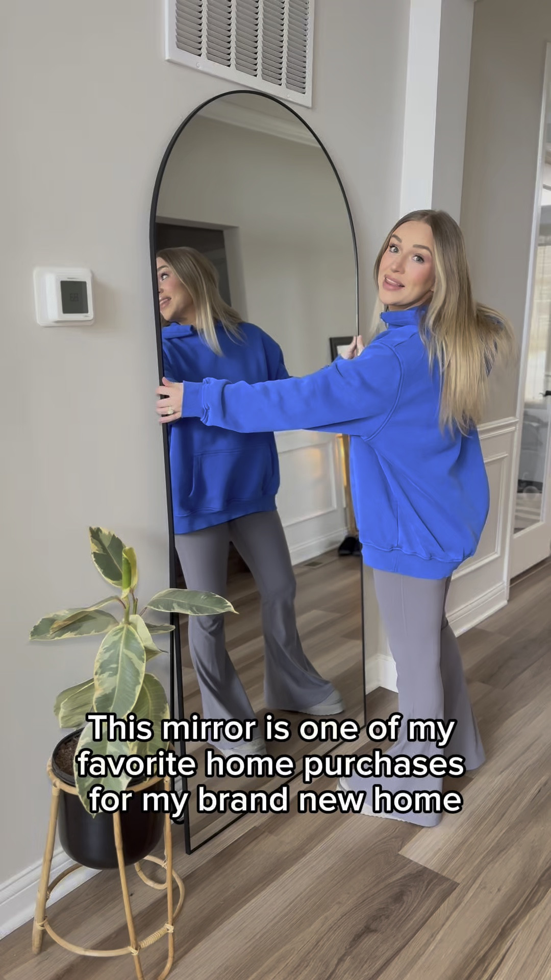 Modern and chic floor length mirror 
Black floor length mirror aesthetic 

#LTKHome #LTKMostLoved