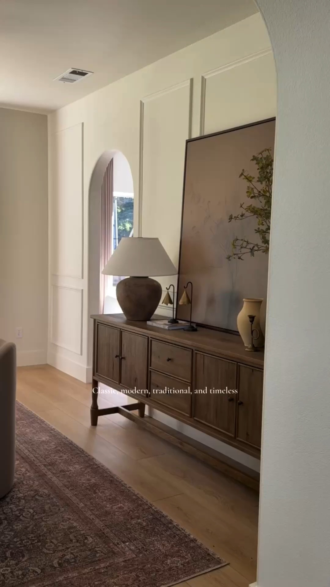 Classic, modern, traditional, and timeless.

This is the style that feels most like home to me. Warm tones, beautiful details, and pieces that create a welcoming space.

I still love this dining room every time I walk by. It’s simple, cozy, and one of my favorite rooms in our home.

Floors: Provenza LVP Moda Living collection color Road Trip. 
Walls: Benjamin Moore White Down (perfect for a north facing room).

#LTKHome #LTKU #LTKSeasonal