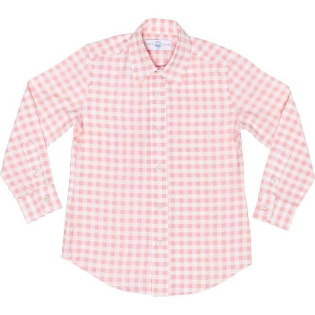 Bennett Button Down, Brookhaven Pink Gingham | Maisonette