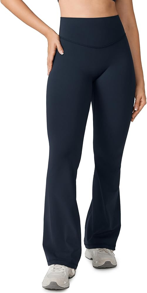 Hugcurve No Front Seam High Waisted Flare Leggings for Women Bootcut Yoga Pants Buttery Soft - 29... | Amazon (US)