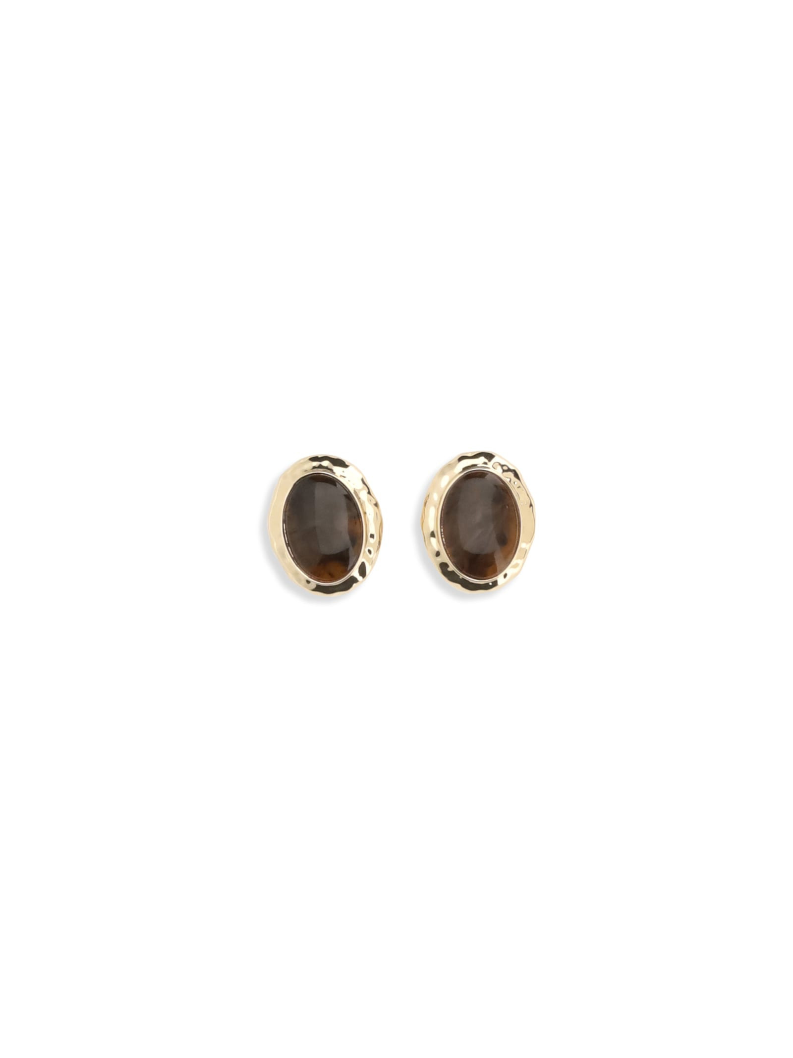 self-portrait Hammered Gold Earrings | Italist.com US