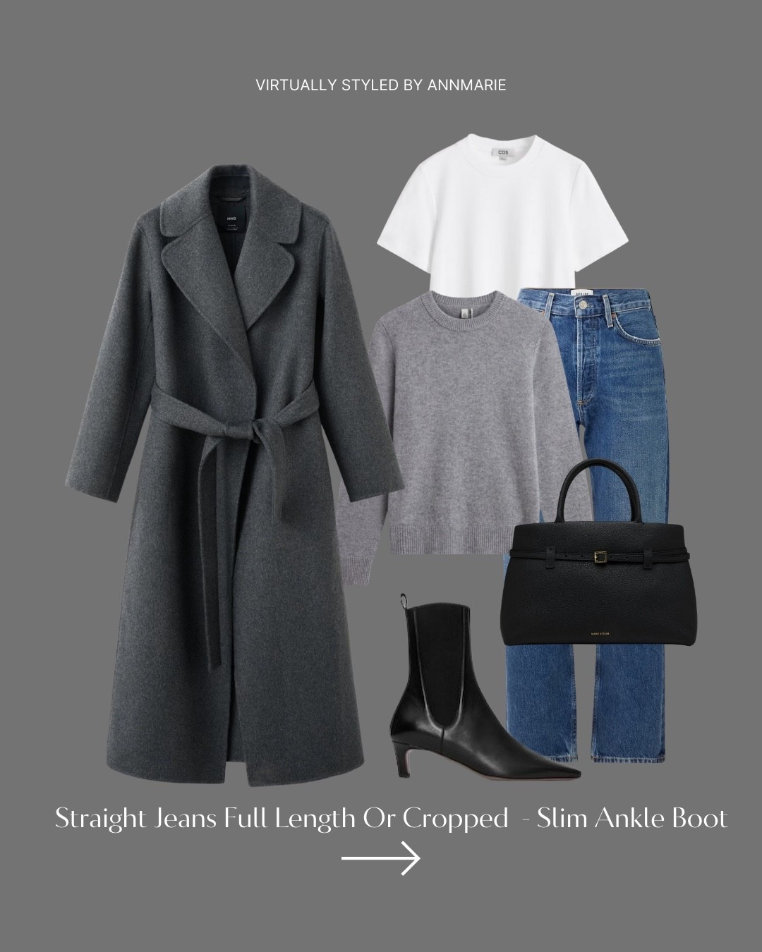 Winter Outfit Formula - wool long coat. Knit, straight jeans & boots  

#LTKstyletip #LTKwinter