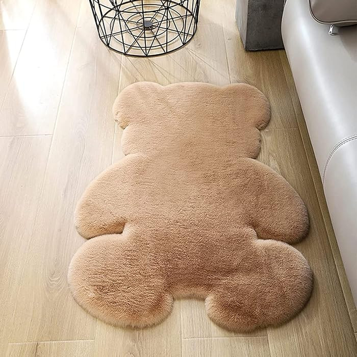 Amazon.com: TENNOLA 2.5x3.4 ft Small Bear Soft Fluffy Rug, Shag Faux Sheepskin Fur Rug Fuzzy Shag... | Amazon (US)