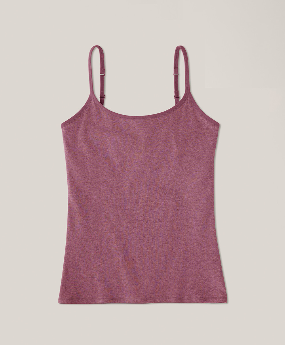 Women's Mauve Heather Everyday Shelf Bra Camisole XL | Pact Apparel