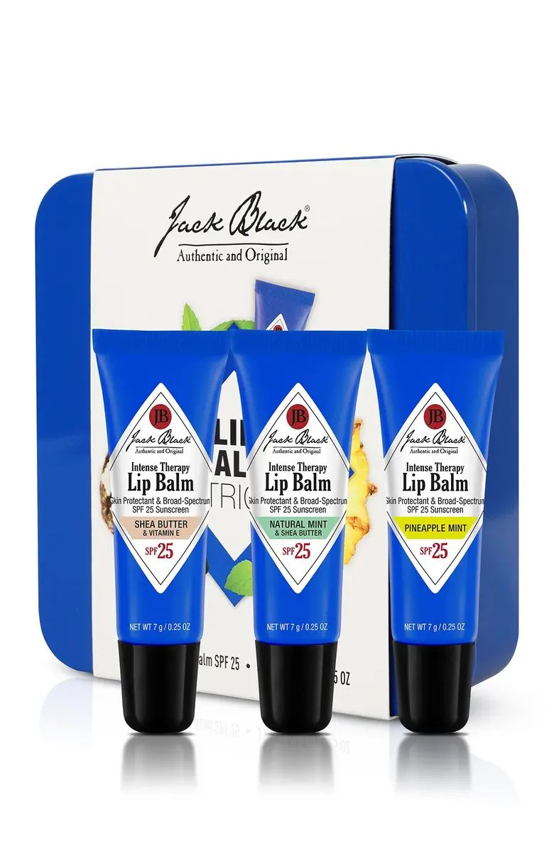 Jack Black Full Size Intense Therapy Lip Balm SPF 25 Sunscreen Set | Nordstrom | Nordstrom