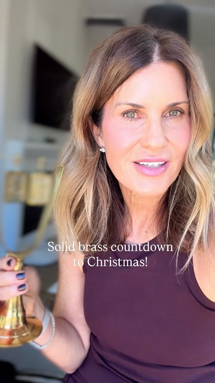 Solid brass countdown to Christmas