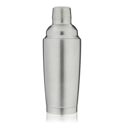 True Vacuum Insulated Cocktail Shaker Leak Proof Insulated Shaker Stainless Steel, Cocktail Shaker, Drink Shaker and Strainer, 25oz, Silver, Set of 1 | Target