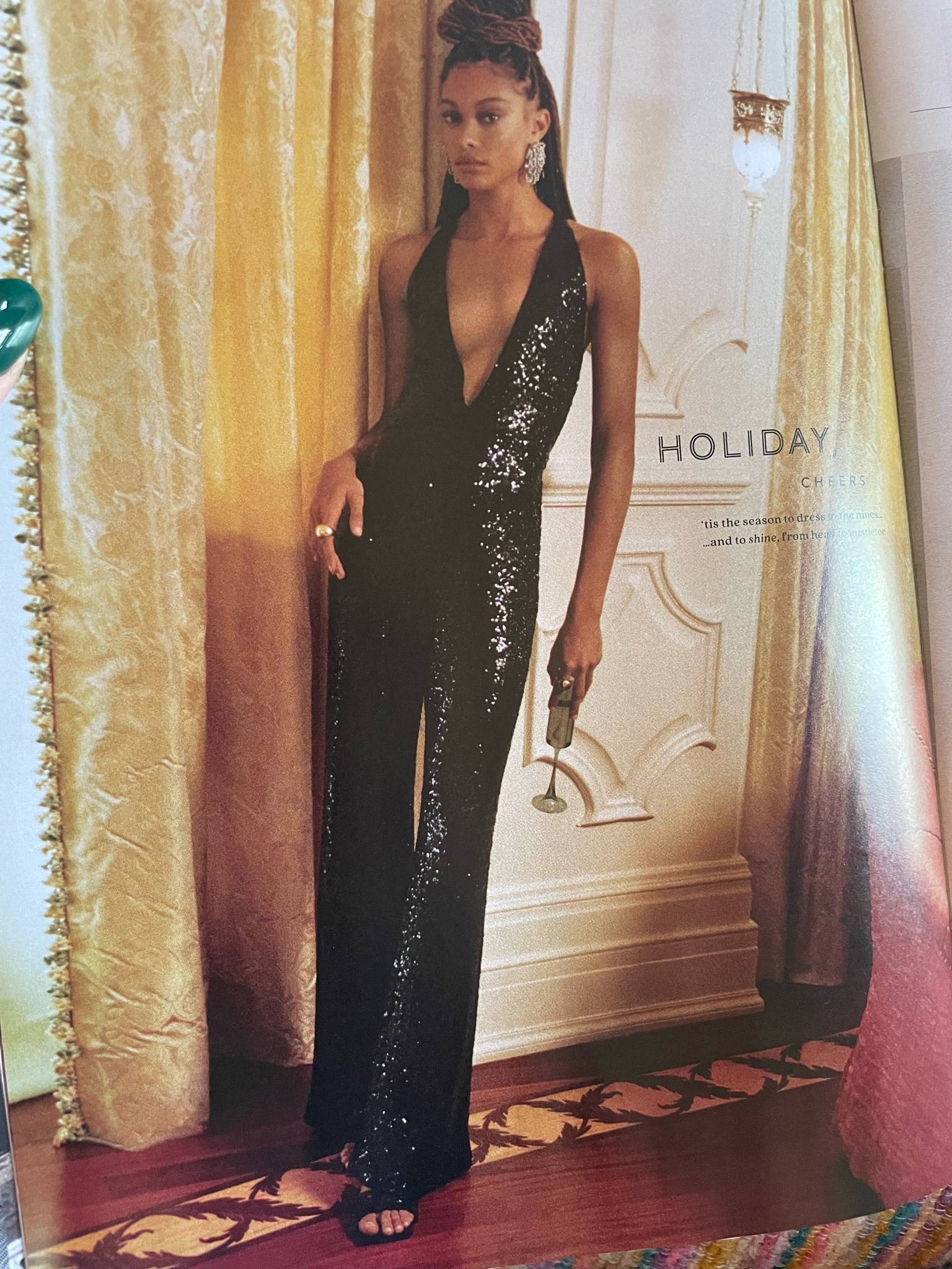 Anthropologie holiday looks 
Sparkly jumpsuit 

#LTKstyletip #LTKSeasonal #LTKHoliday