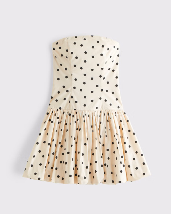 Bubble Hem Mini Dress | Abercrombie & Fitch (US)