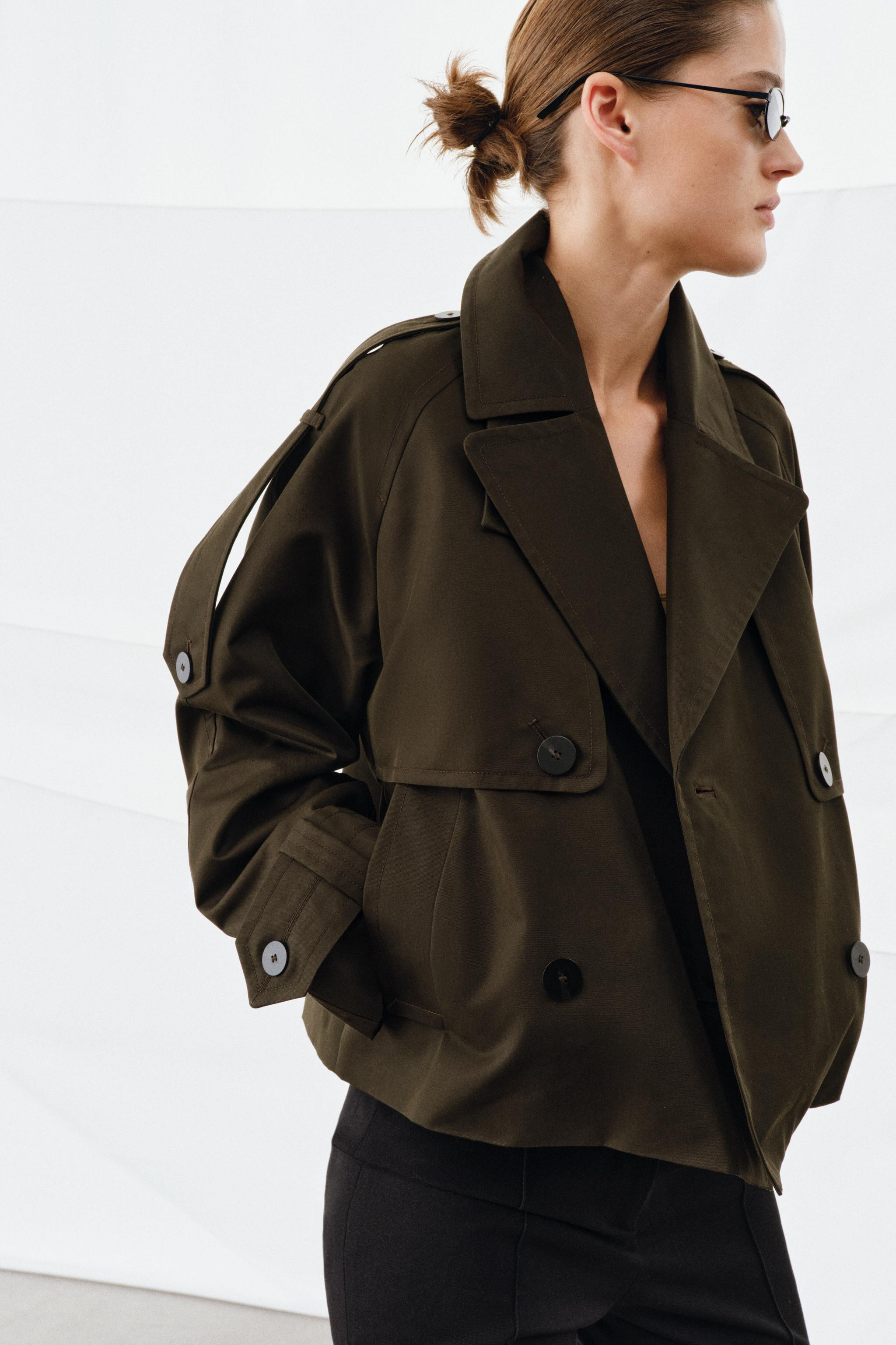 WATER-REPELLENT SHORT TRENCH COAT ZW COLLECTION | Zara FR