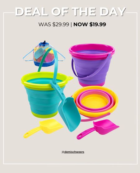 Amazon Deal of the Day — Collapsible Kids Beach Buckets 🪣 

#LTKsalealert #LTKkids #LTKSeasonal