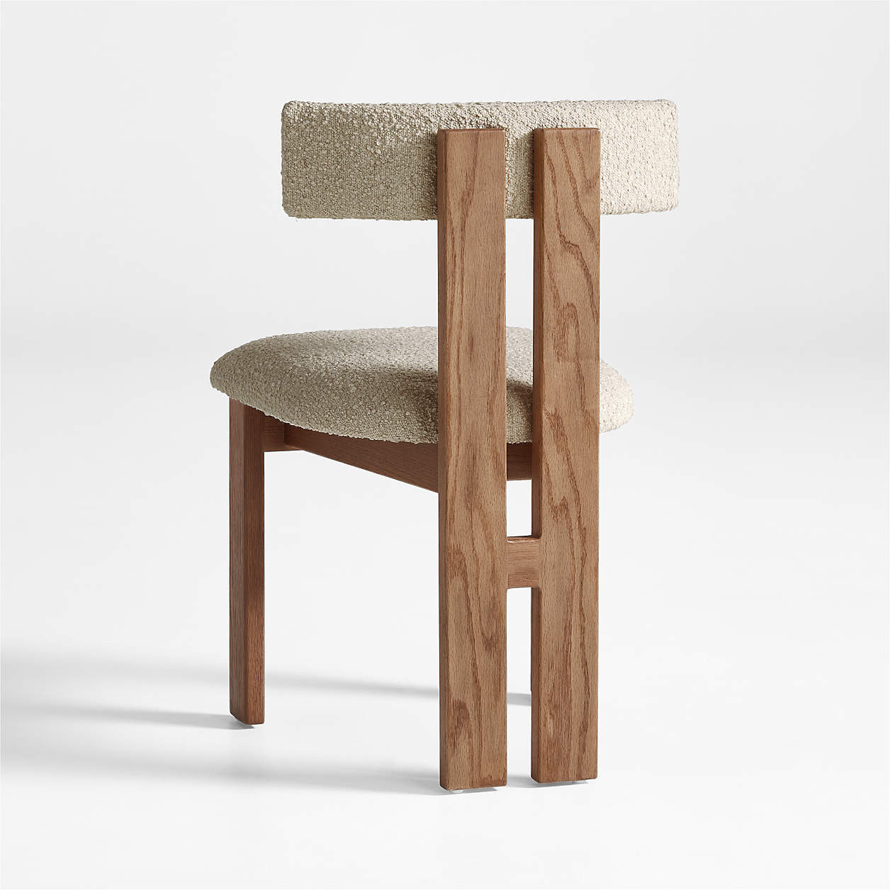 Ceremonie Natural Boucle Dining Chair by Athena Calderone + Reviews | Crate & Barrel | Crate & Barrel