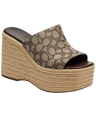 COACH Women's Platform Wedge Espadrille - Macy's | Macy's