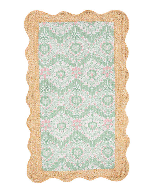 27x45 Jute Blend Merton Leaf Floral Printed Runner | Home | Marshalls | Marshalls