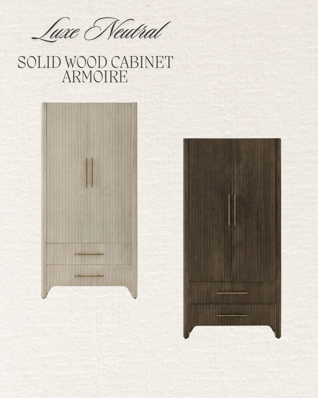 #ad solid wood cabinet / armoire from @Wayfair that looks so high end!!! #wayfair #wayfairpartner