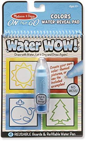 Melissa & Doug On the Go Water Wow! Reusable Water-Reveal Activity Pad - Colors, Shapes | Amazon (US)