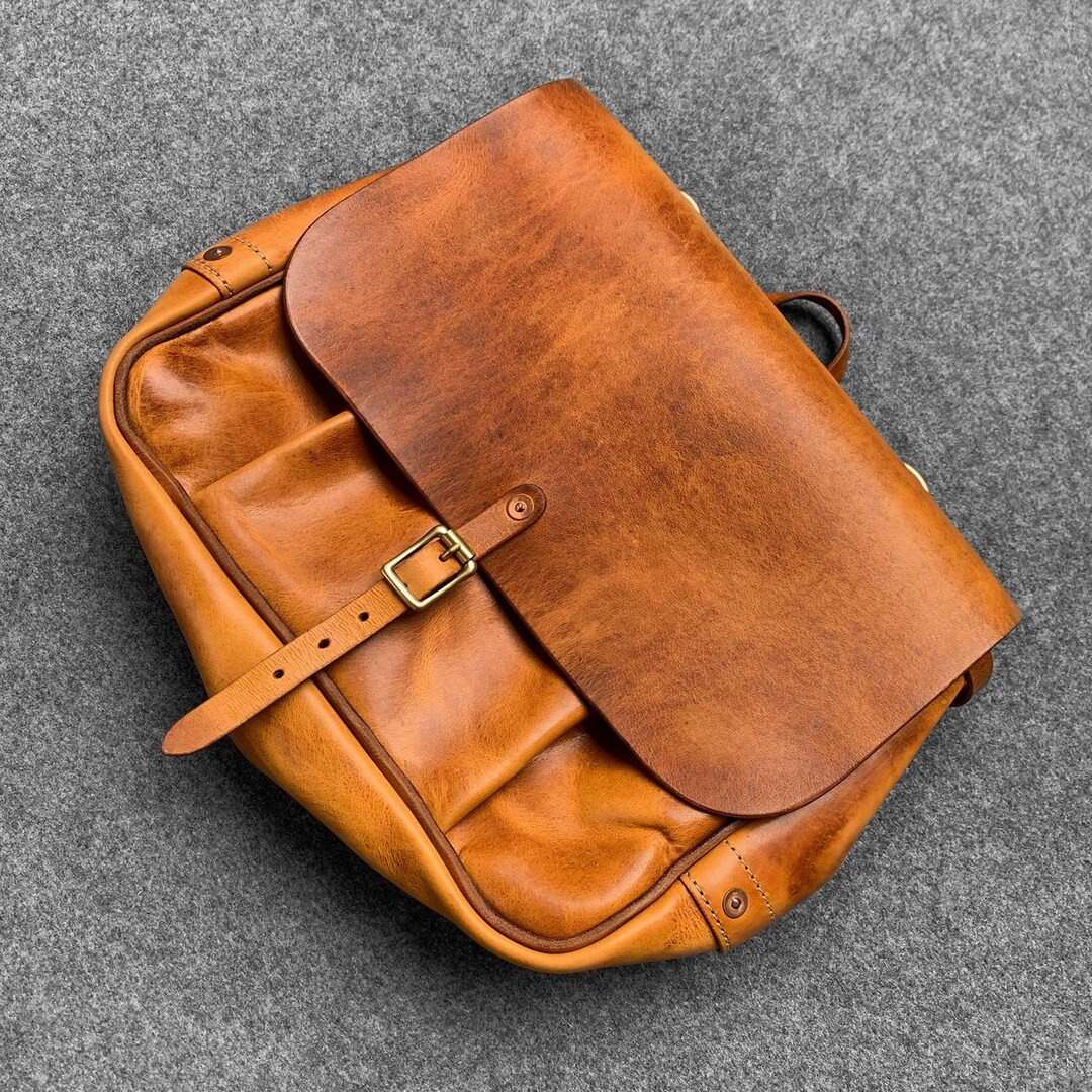 Leather Messenger Bag, Personalized Crossbody Bag Satchel, Monogram Leather Laptop Briefcase, Chr... | Etsy (US)