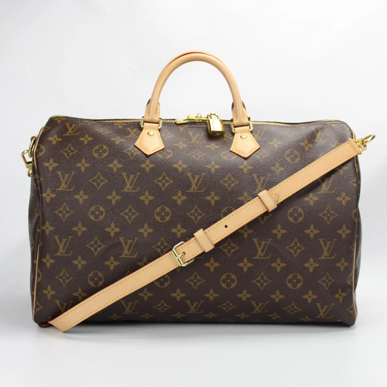 Speedy 40 W/strap Monogram | Keeks Designer Handbags