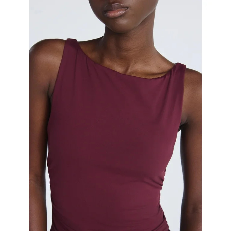 Scoop Women's Sleeveless Contour Midi Dress, Sizes XS-XXL | Walmart (US)