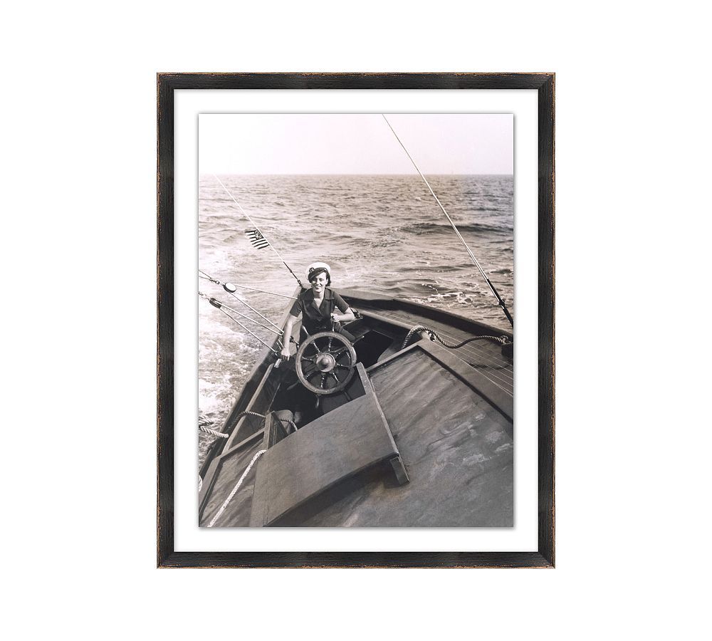 Sailing Sideways Framed Print | Pottery Barn (US)