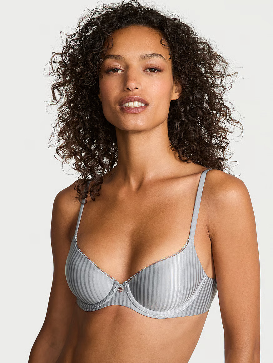 Buy Shimmer Lightly Lined Demi Bra, Red Lacquer - Order Bras online - Victoria's Secret US | Victoria's Secret (US / CA )
