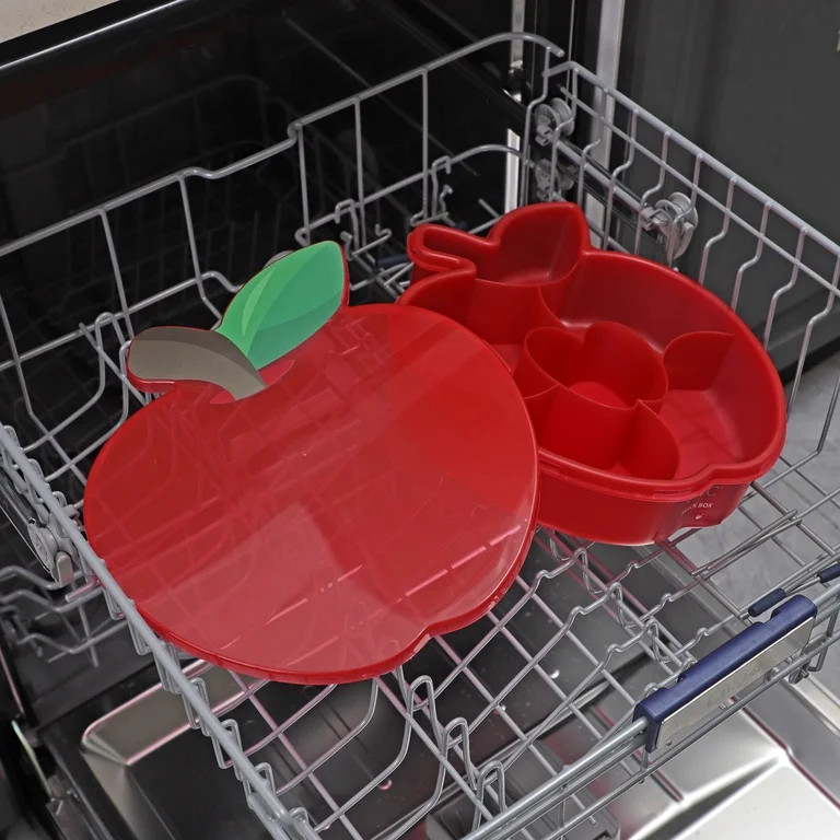 COOK WITH COLOR Lunch Box Container, 6-Grid Snack Box, Apple Design | Walmart (US)