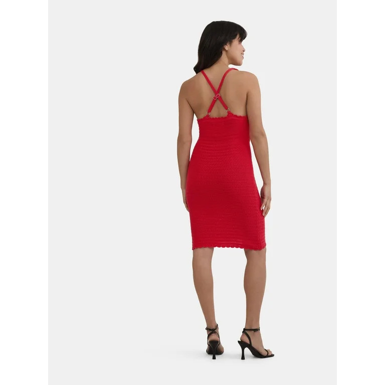 Madden NYC Women's Lace Up Crochet Dress, Sizes XXS-XXL | Walmart (US)