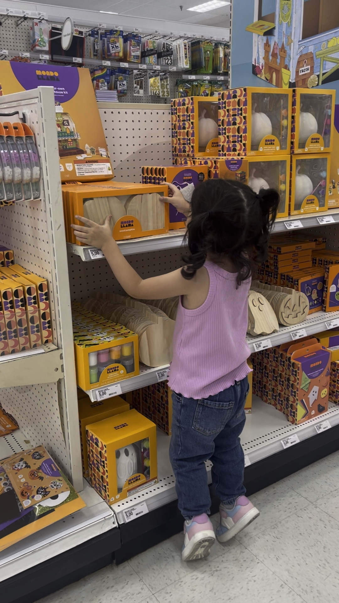The mondo llama seasonal craft section at target is our fave! 🧡🖤 

#LTKKids #LTKFamily #LTKSeasonal