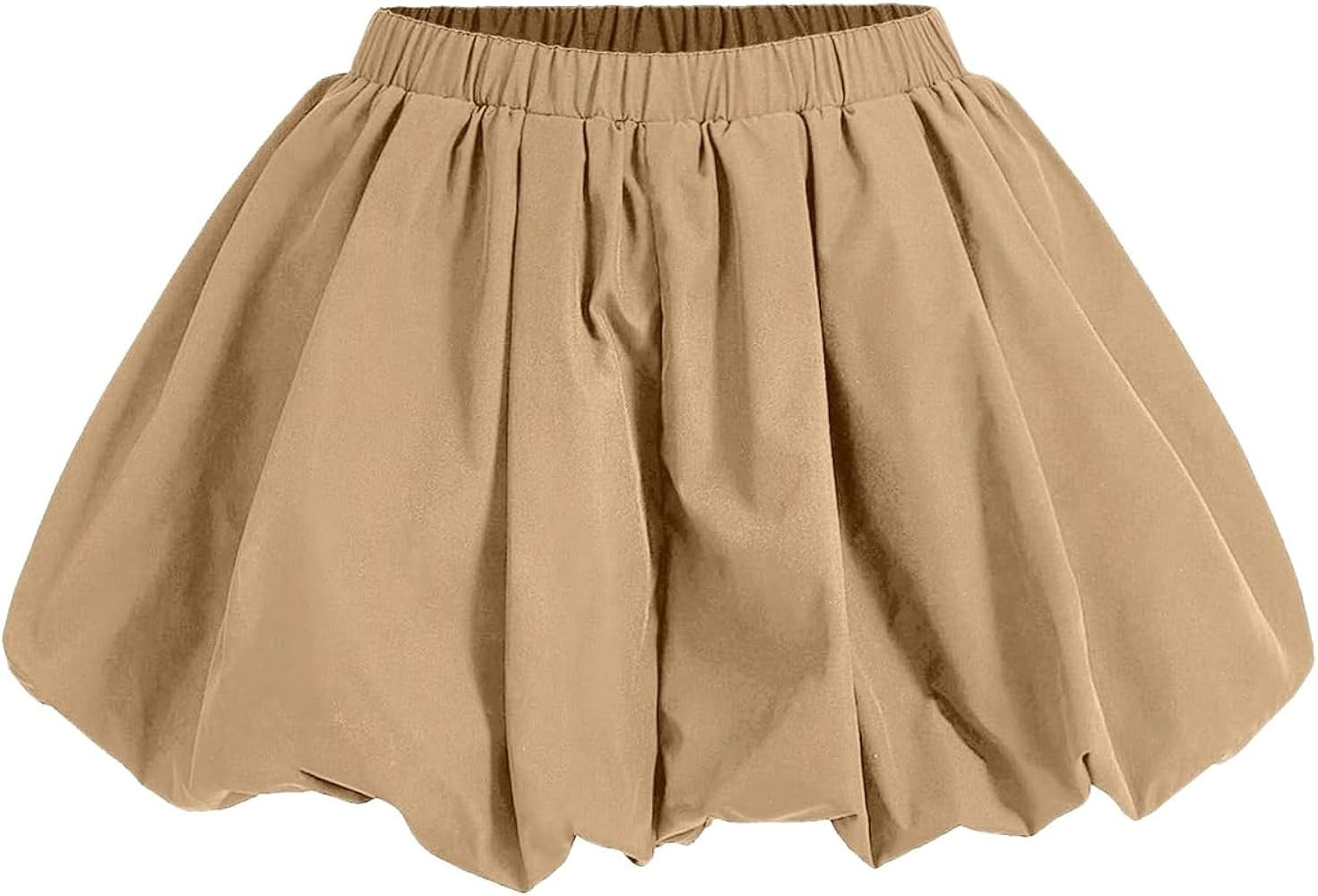 Women's Y2K Bubble Shorts Elastic High Waist Ruffle Shorts Summer Fashion Wide Leg Bloomers | Amazon (US)