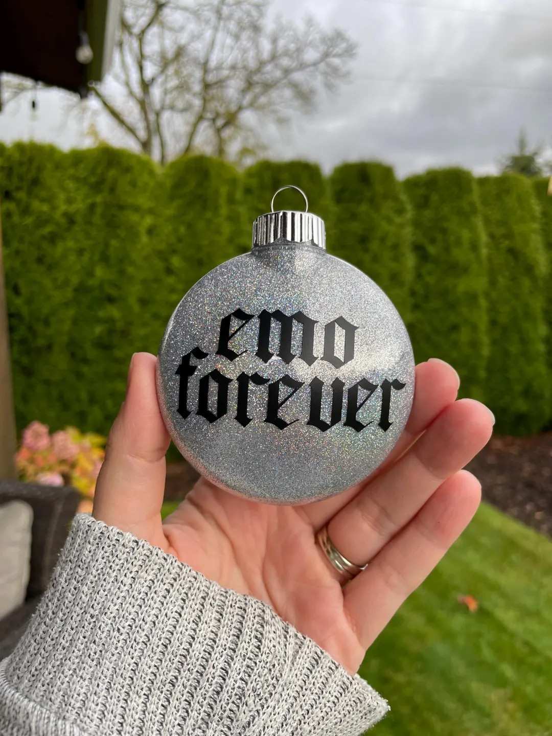 Emo Forever, Elder Emo Ornament, Emo Christmas, Emo Gift, Black Christmas, Emo Band - Etsy | Etsy (US)