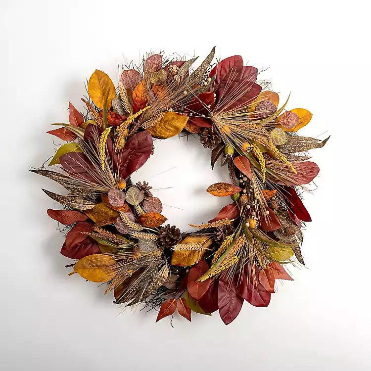 Mixed Fall Foliage Wreath | Kirkland's Home