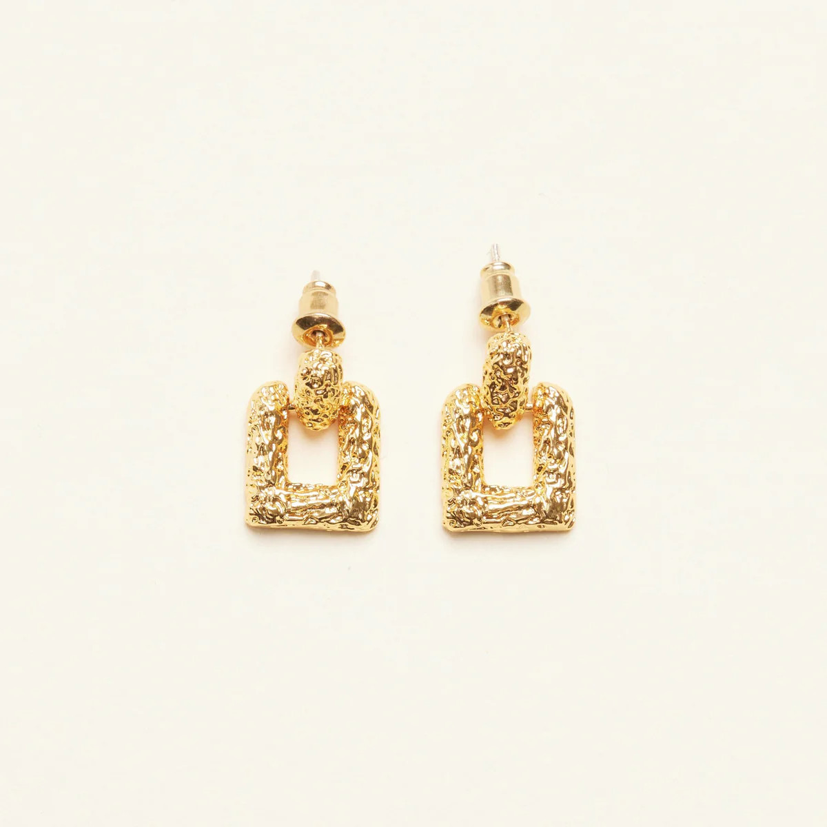 Vintage Concave Squared Earrings | Shapes Studio