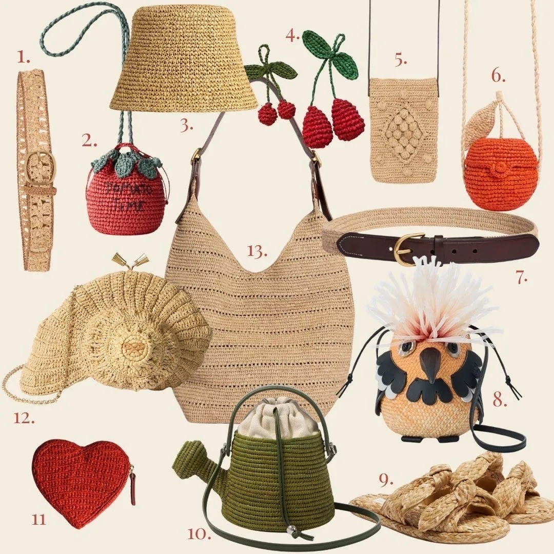 Rejoice! Raffia Returns!
One of the highlights of the summer season is the return of raffia, rattan and other braided, textured, earthy summer delights. This season, the madder the better. Watering can handbag anyone?

#LTKsummer #LTKbag #LTKstyletip