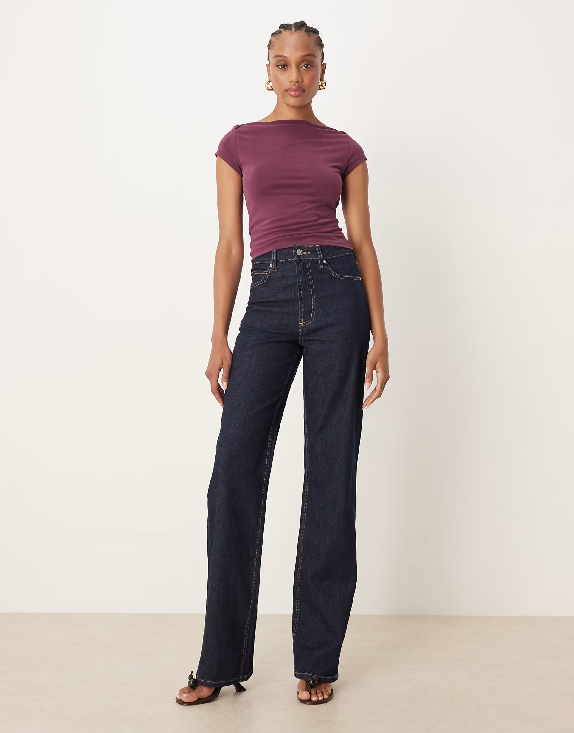 ASOS DESIGN Tall comfort stretch straight leg jeans in rinse | ASOS | ASOS (Global)