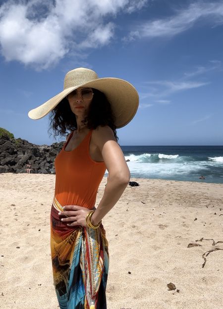 I wore this hat during my trip to Hawaii and it was so useful. I have it in black too. A great large brim hat. It provides the perfect coverage. I love its dramatic statement and extra large size. It’s a functional statement piece. 

#LTKstyletip #LTKsalealert #LTKSeasonal