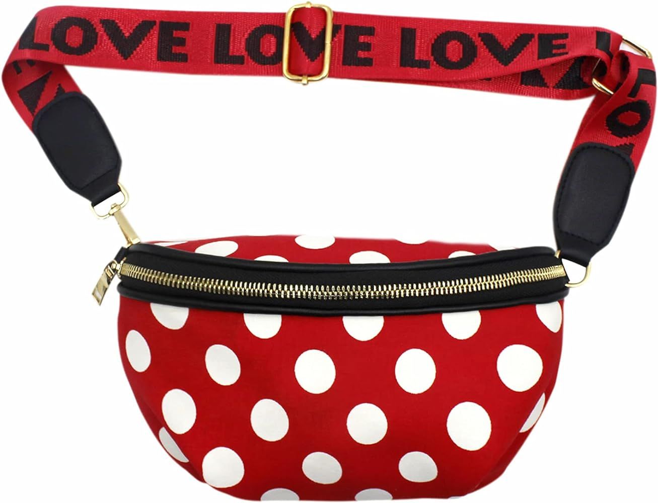 Kids Girls & Boys Cute Sling Bag Women Waist Bag Polka Dot Small Fanny Pack Belt Bag Phone Purse ... | Amazon (US)