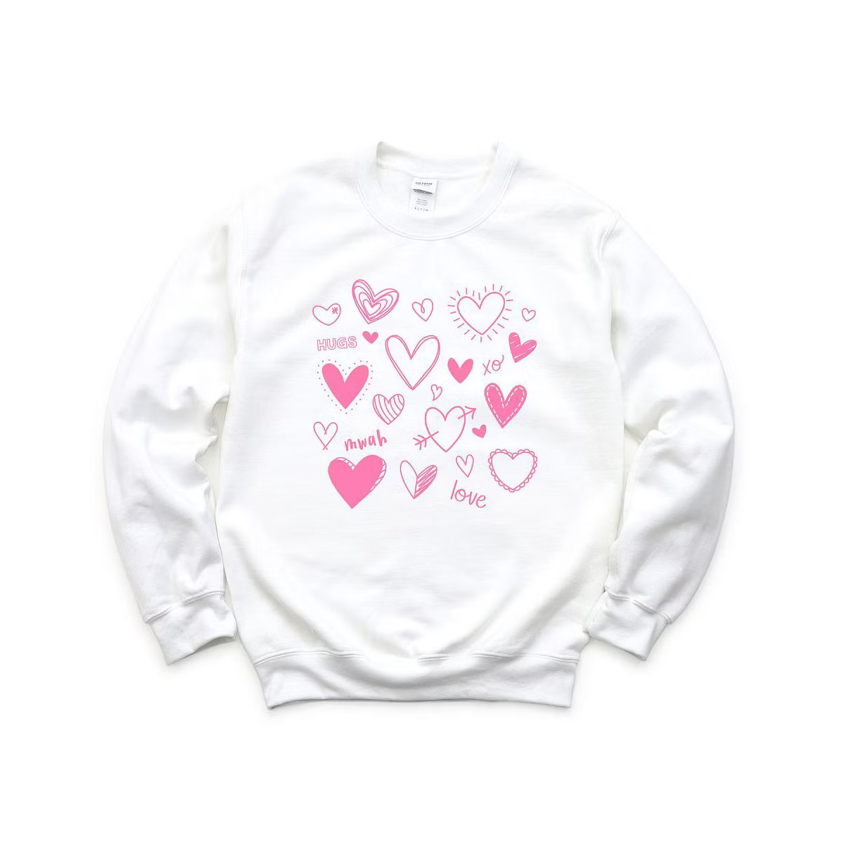 Simply Sage Market Women's Graphic Sweatshirt Love Heart Collage | Target