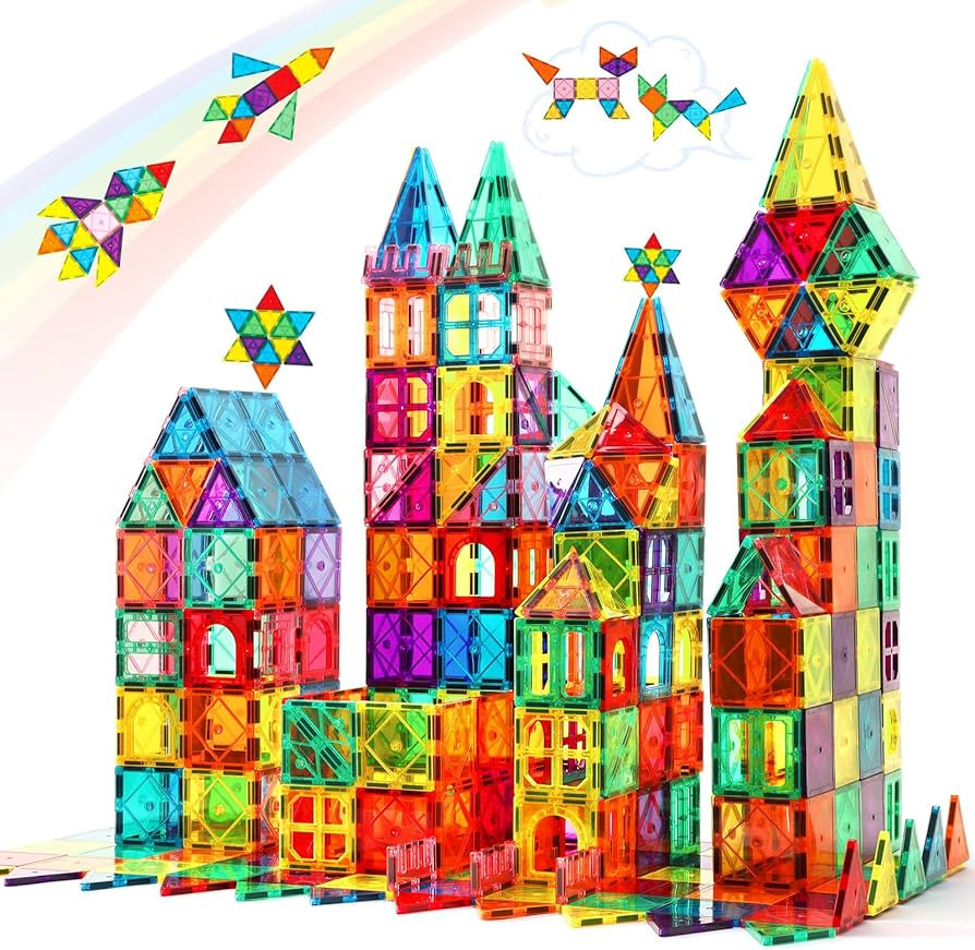 BENOKER Magnetic Tiles Kids Toys, STEM Montessori Toddler Kids Toys Building Sets Gifts for Boys ... | Amazon (US)