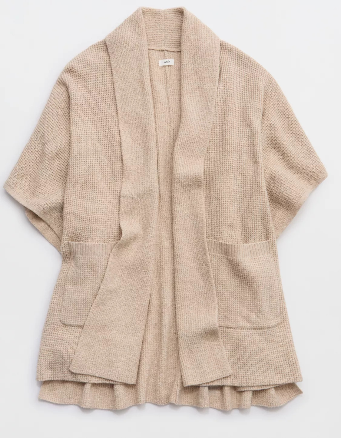 Aerie Waffle Shawl Cape | American Eagle Outfitters (US & CA)