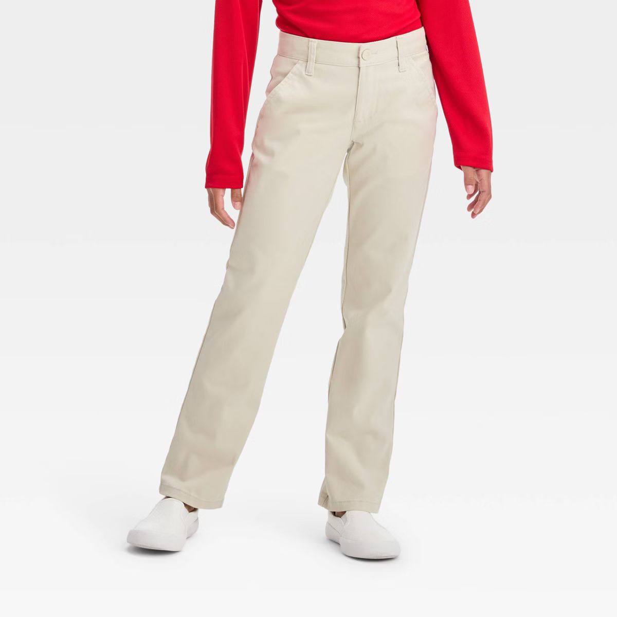 Girls' Straight Fit Uniform Pants - Cat & Jack™ | Target