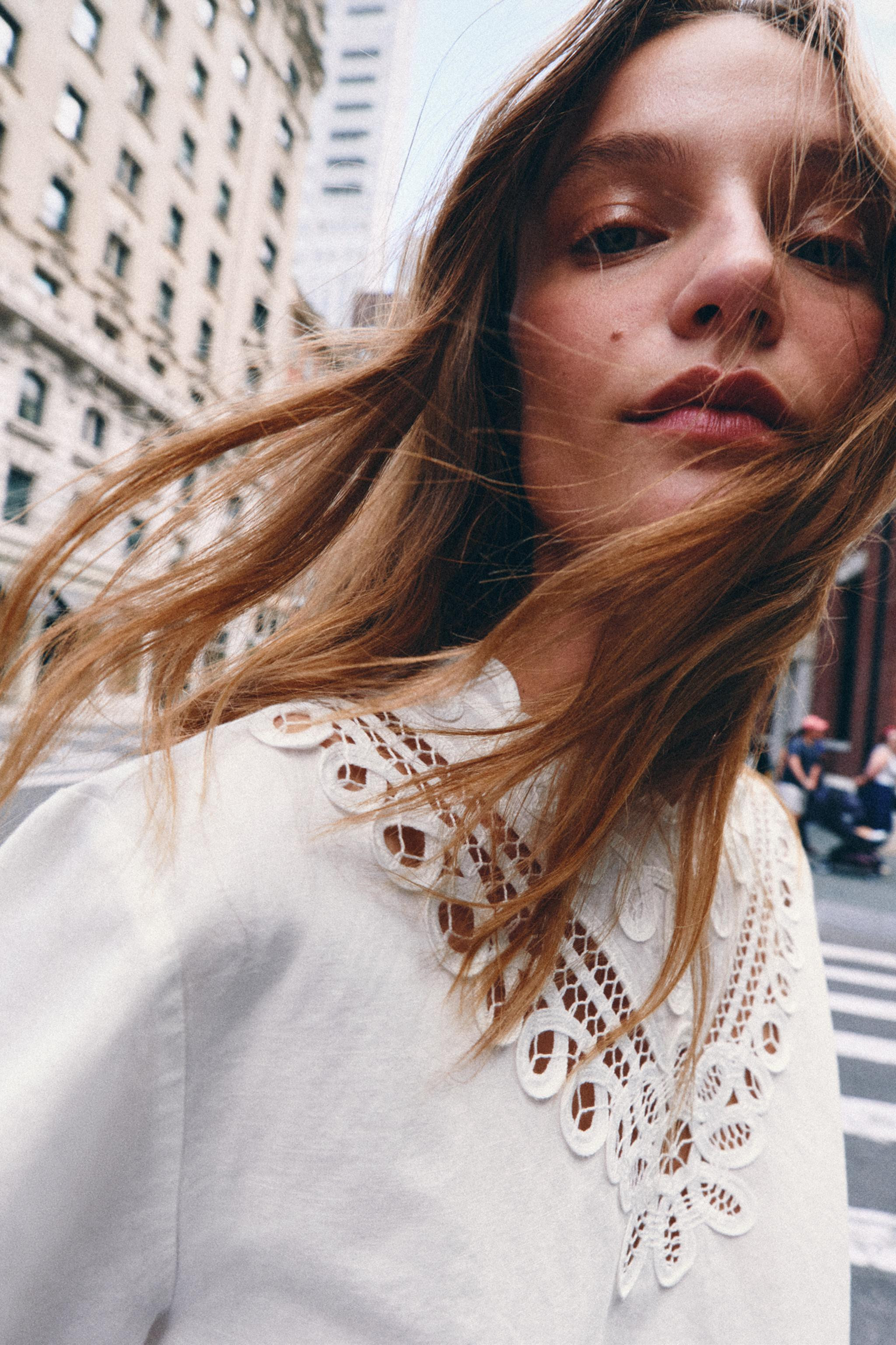 ZW COLLECTION EMBROIDERED LINEN BLEND SHORTS | Zara UK