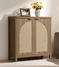 SICOTAS 68" W Rattan Sideboard Buffet Cabinet with Storage Set of 2, Mid Century Modern Credenza ... | Amazon (US)