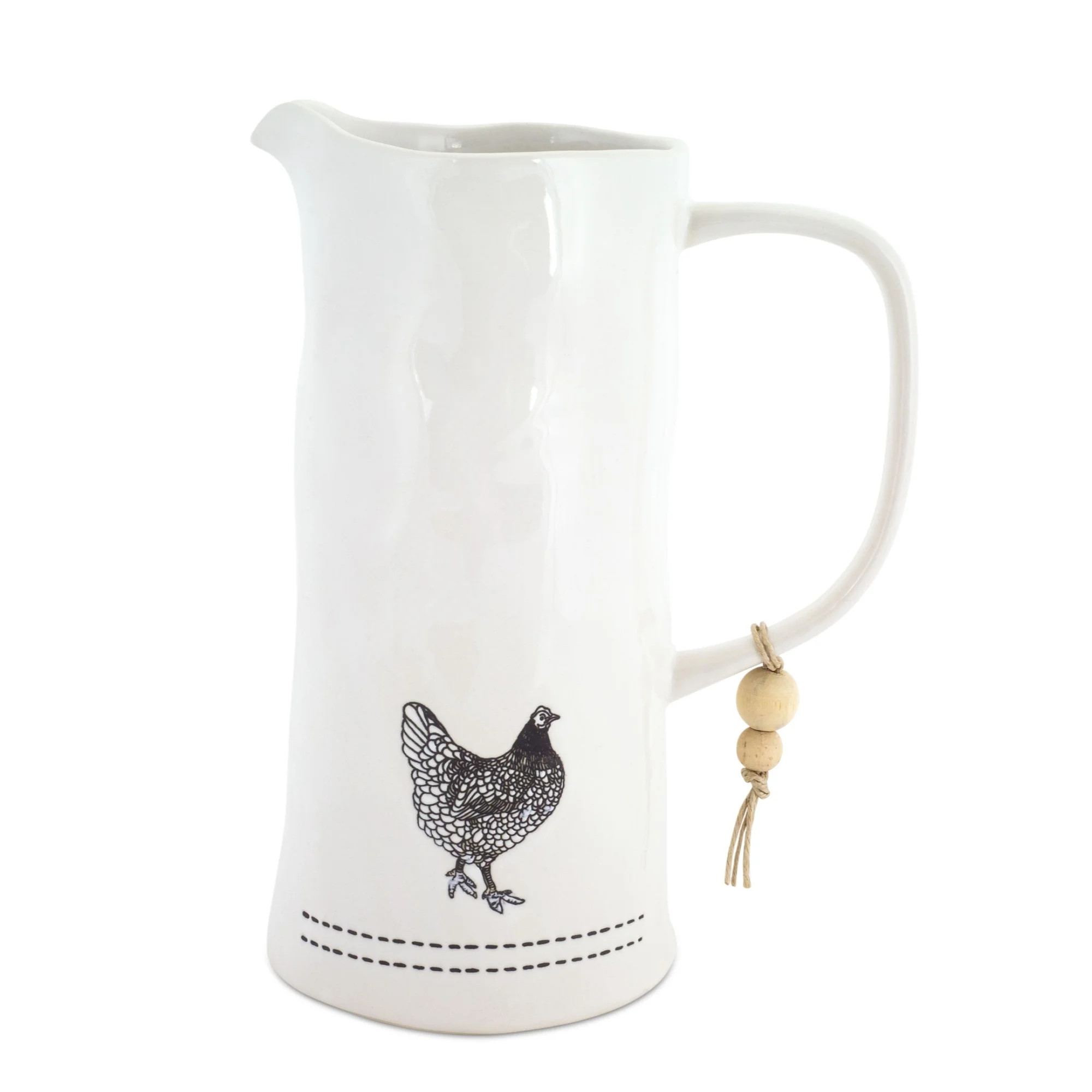 Chicken Pitcher (Set of 2) 7.25" x 9.5"H Stoneware - Walmart.com | Walmart (US)