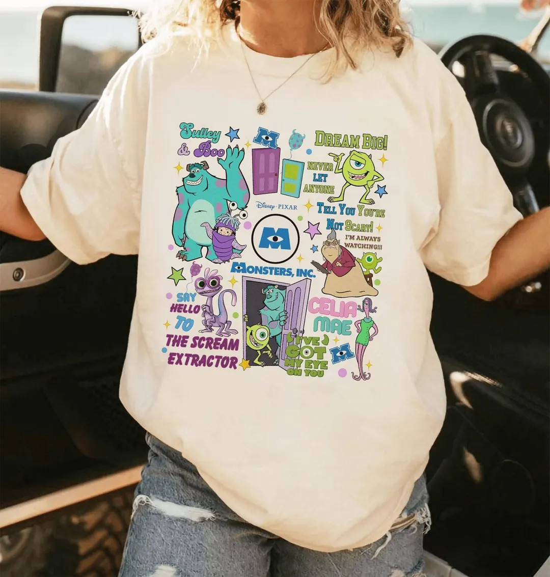 Vintage Monster Inc Shirt | James Sullivan Mike Wazowski Shirt | Monster University Shirt | Monst... | Etsy (US)