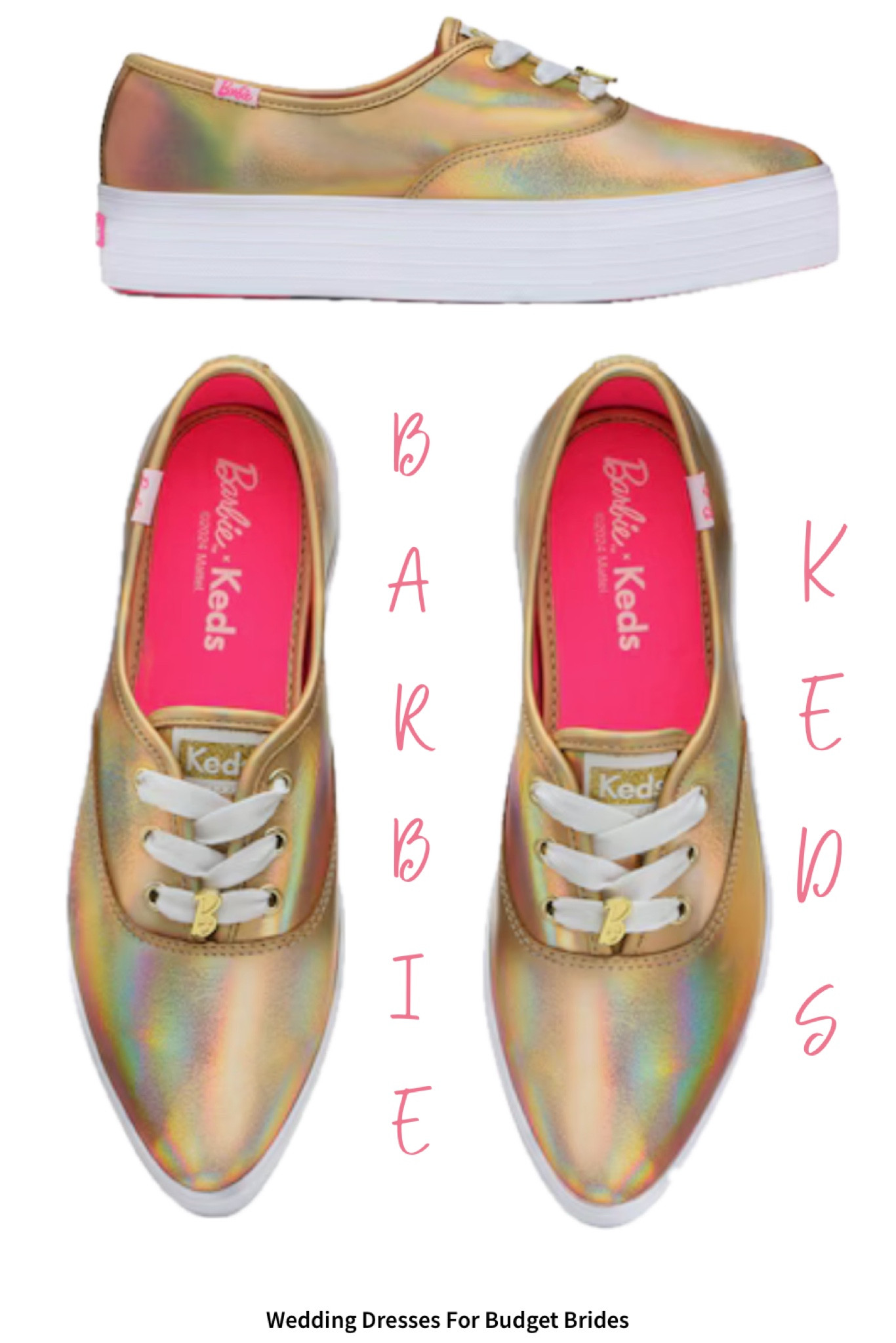 Barbie and Keds have teamed up and I love these sneakers as an option for brides!

#weddingshoes #weddingflats #bridalshoes #brideflats #weddingsneakers

#LTKFindsUnder100 #LTKWedding #LTKShoeCrush