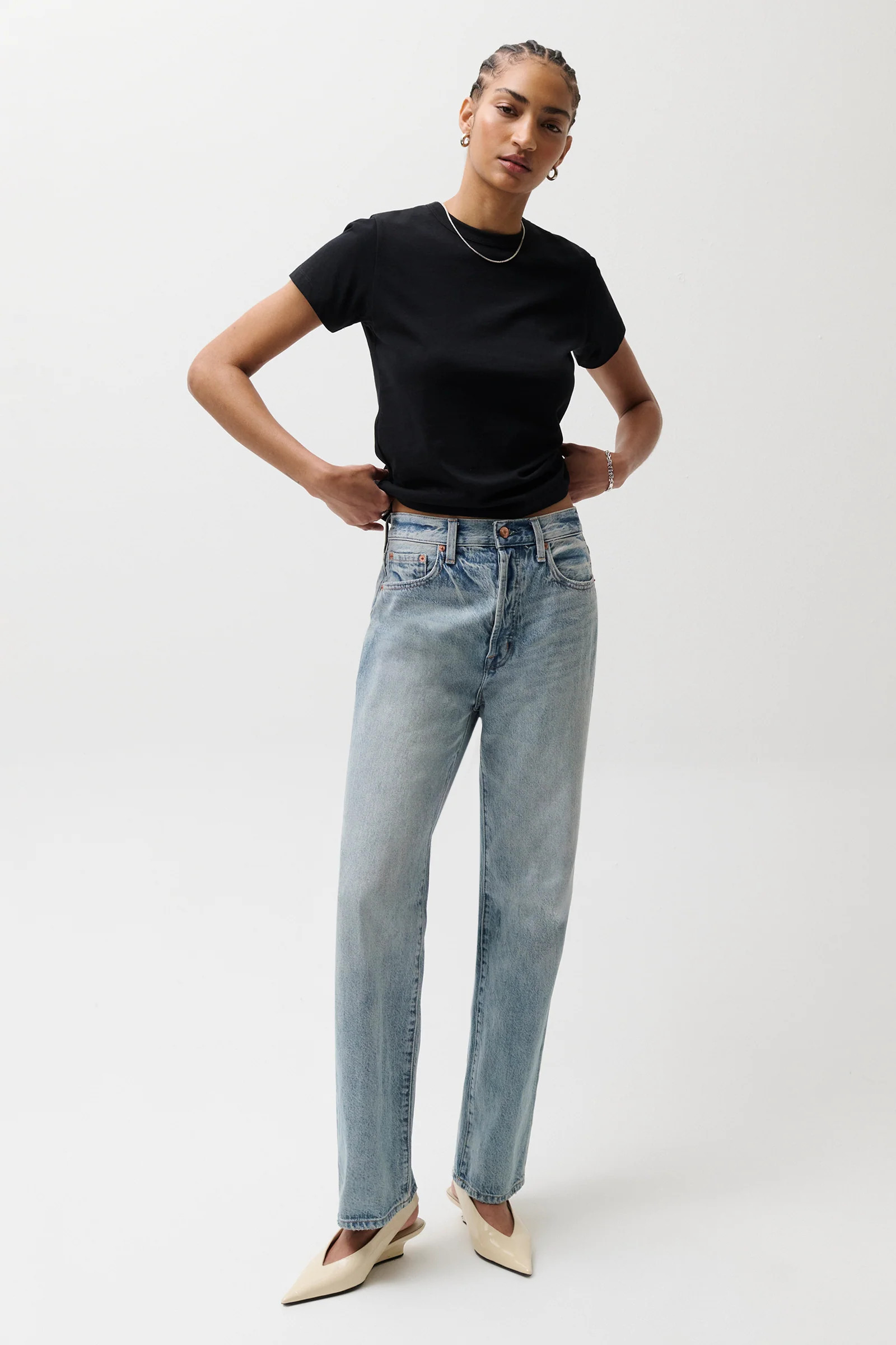 Cassie Super High Rise Straight Jean - Bramble | Pistola Denim