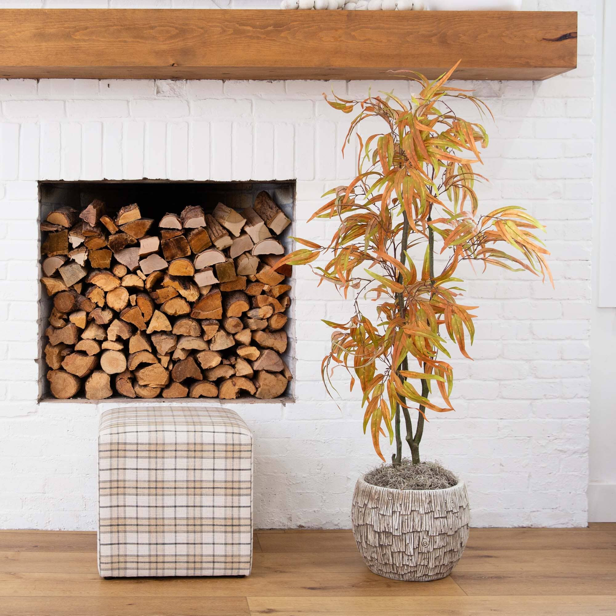 5’ Autumn Wispy Eucalyptus Artificial Fall Tree | Nearly Natural | Nearly Natural