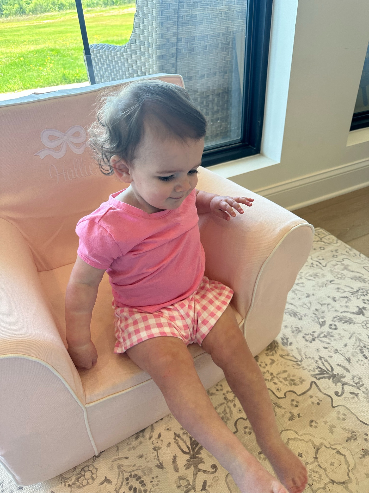 Hallie is wearing 18m in the shirts and 24mo in tops, but room to grow in the tops. They don’t seem to shrink any in the wash. #walmartkids #toddlergirl 

#LTKkids